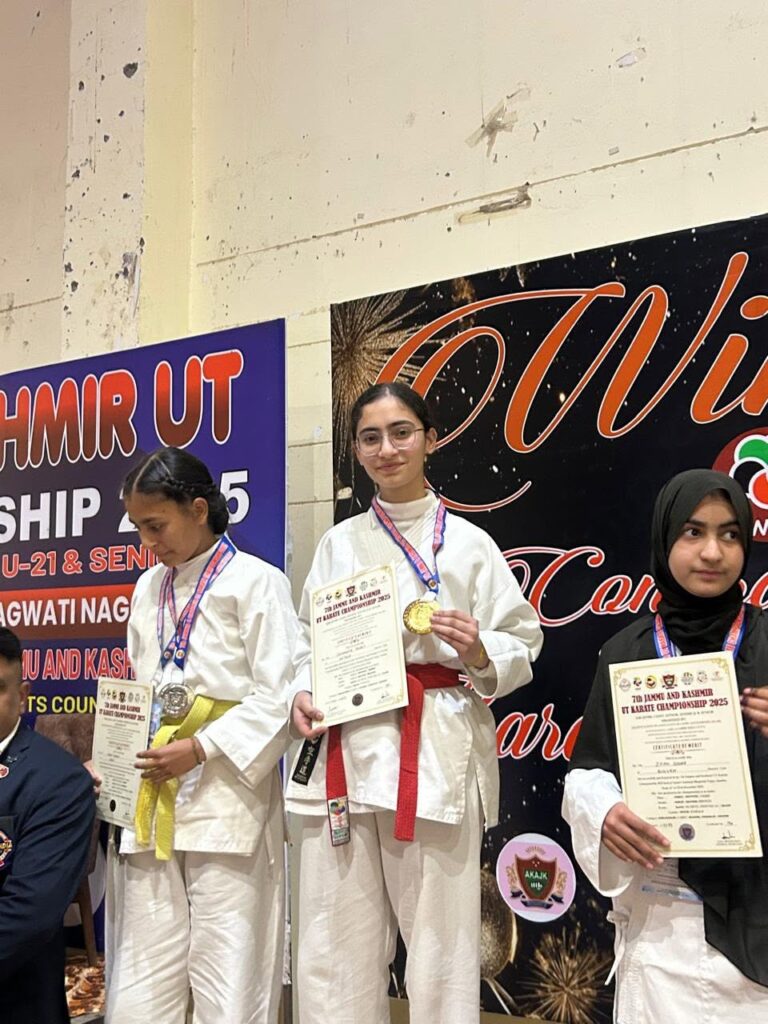 image Saundarya and Bhavyanandan of Spring Dales English School qualifies for National Level Karate Championship after fetching Gold Medals at State Level